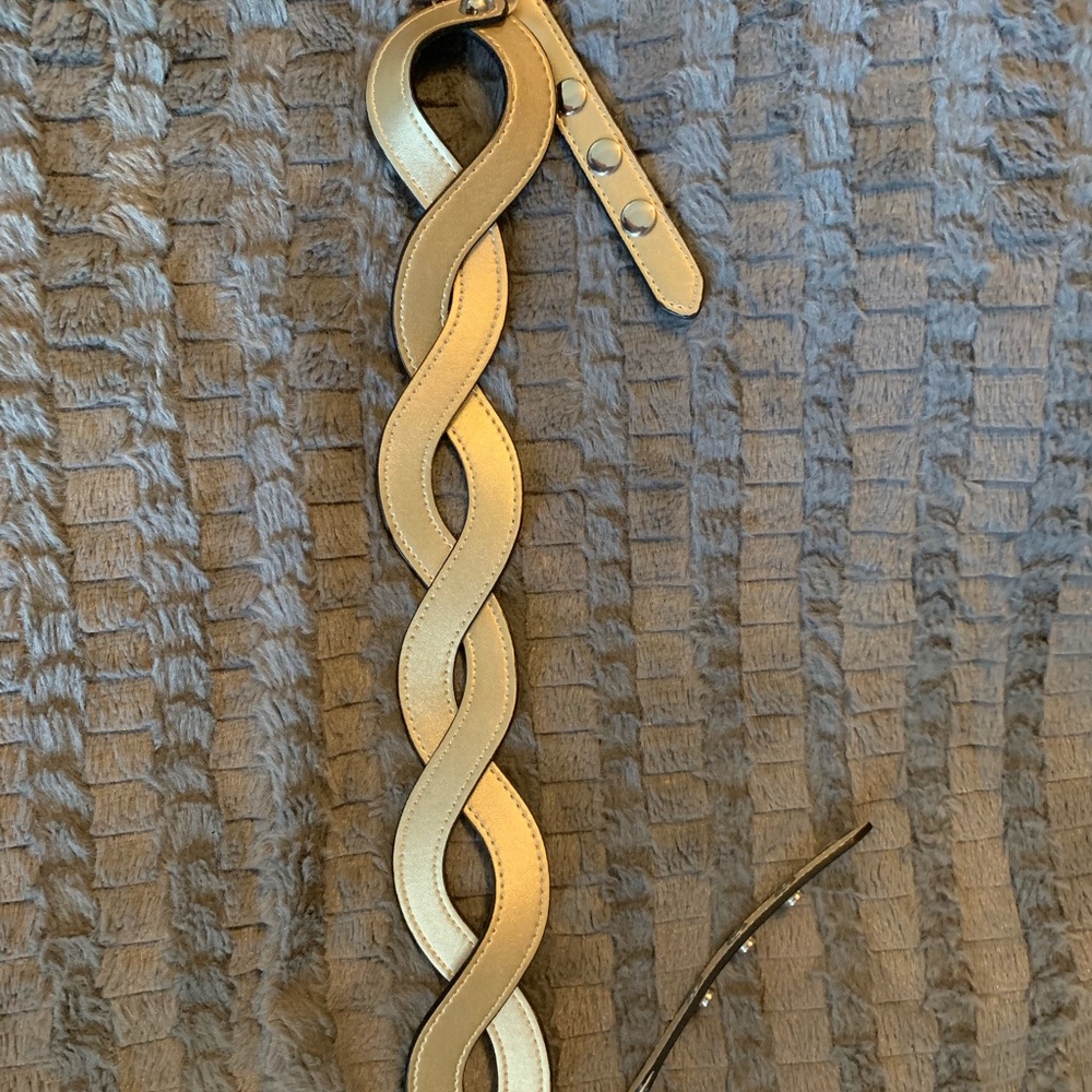 Gold statement belt